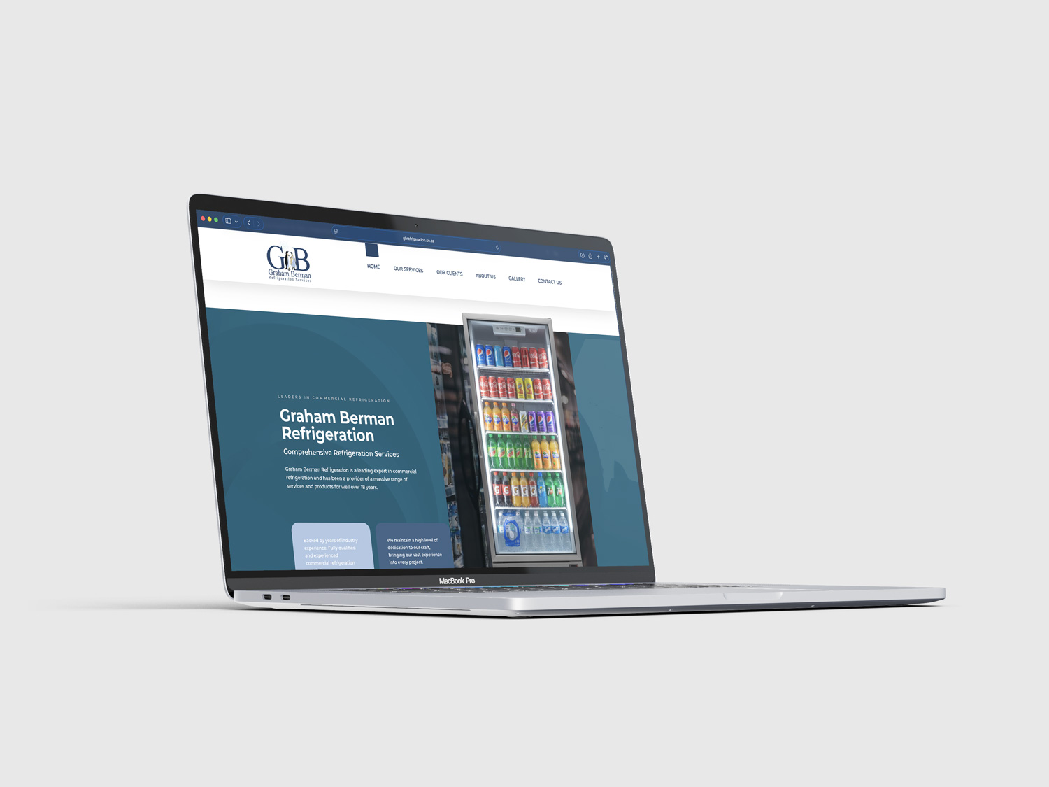 Graham Berman Refrigeration — Website Development