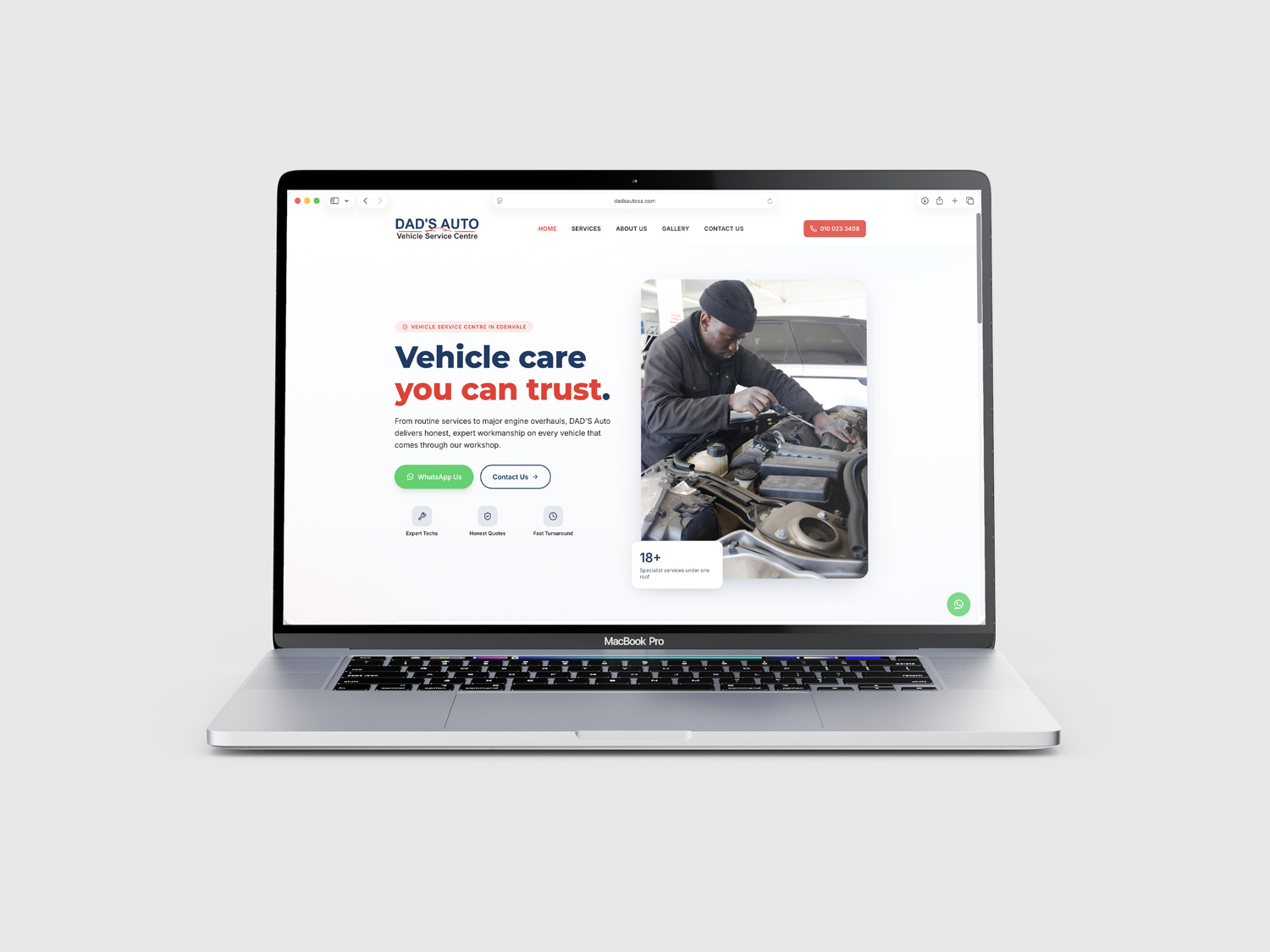 DAD'S Auto — Website Development
