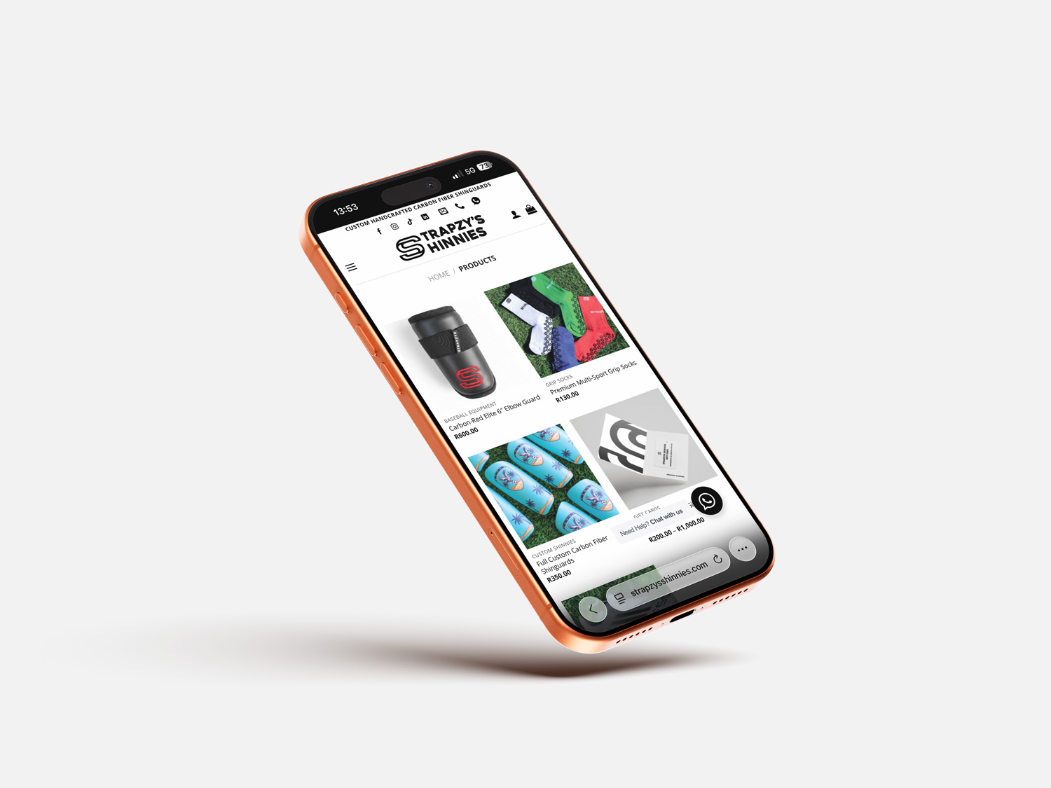 Strapzy's Shinnies — Website Development